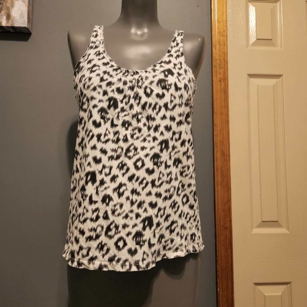 J Crew leopard print tank top medium